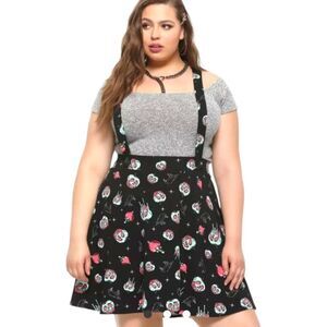 DISNEY SNOWWHITE & THE SEVEN DWARFS Poison Apple Suspender Skirt Plus Size 2X
